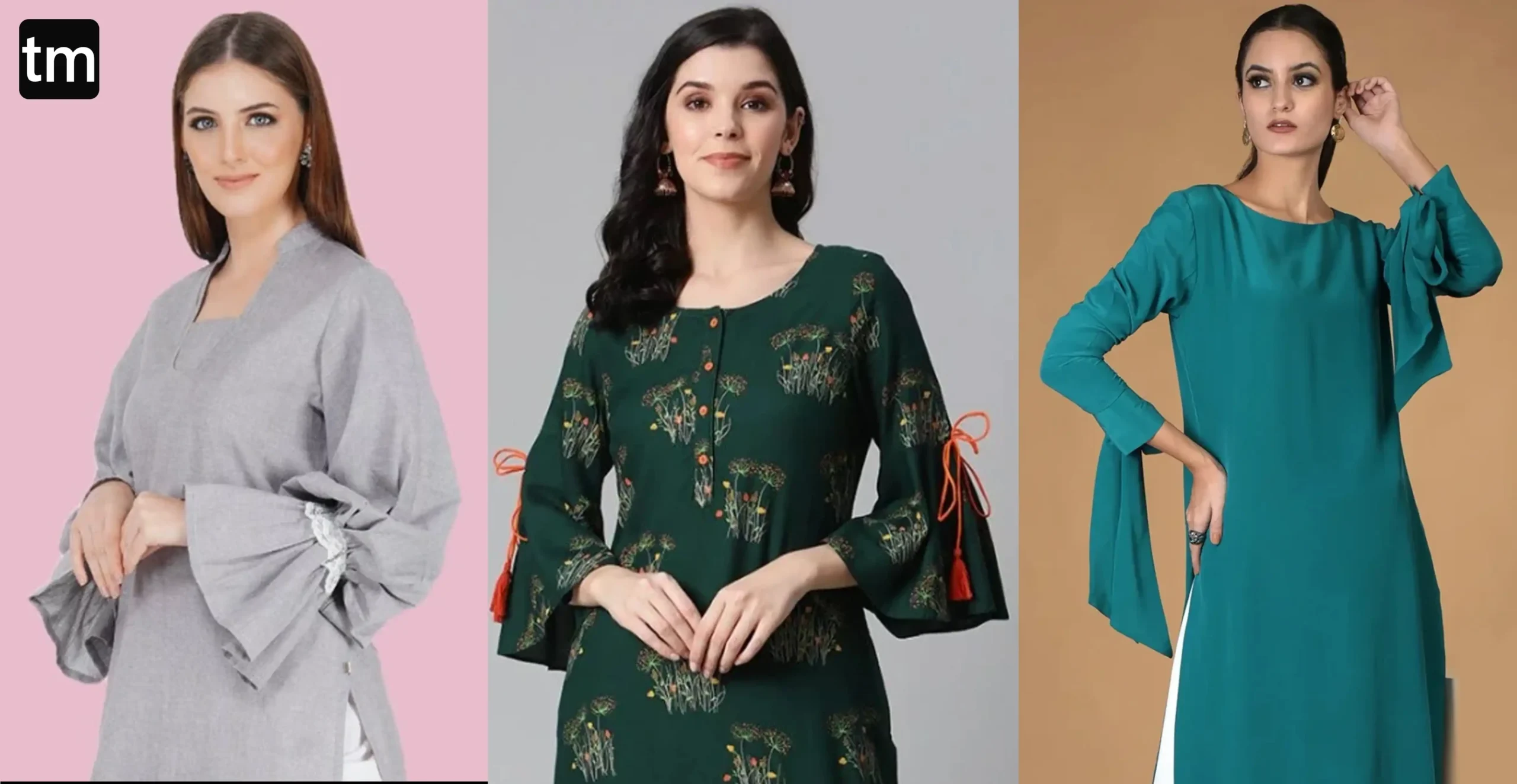 Kurti Sleeves Designs 2019 - 25 Stylish Latest Kurti Sleeve Designs! | New  party wear dress, Party wear dresses, Designs for dresses