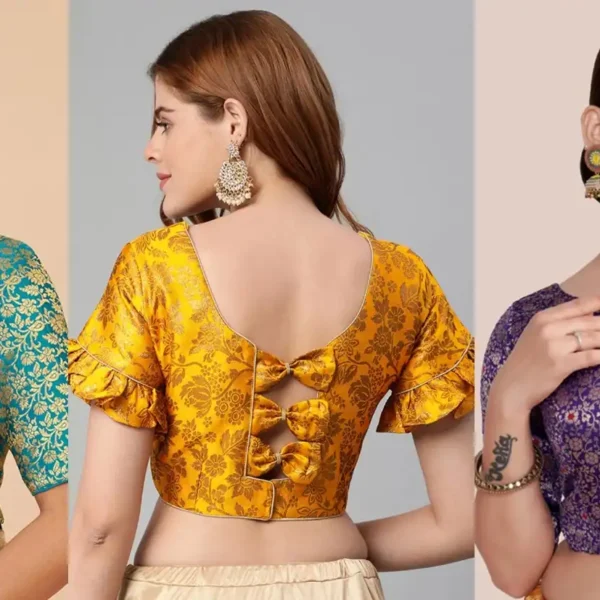 Latest silk saree blouse designs